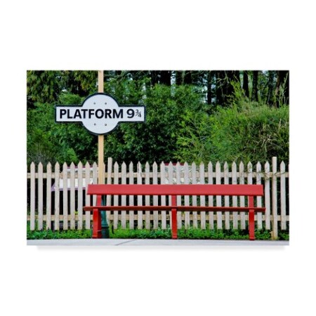 Incredi 'Platform Nine And Three Quarters' Canvas Art,30x47